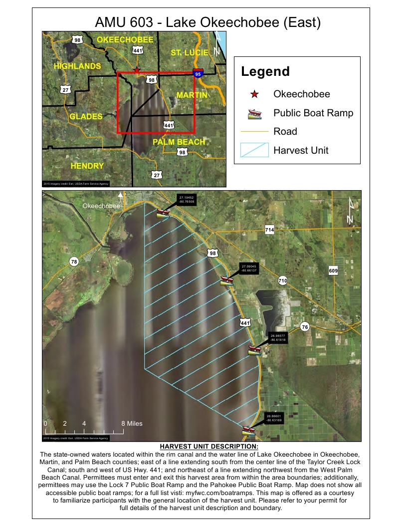 lake okeechobee east gator hunting map